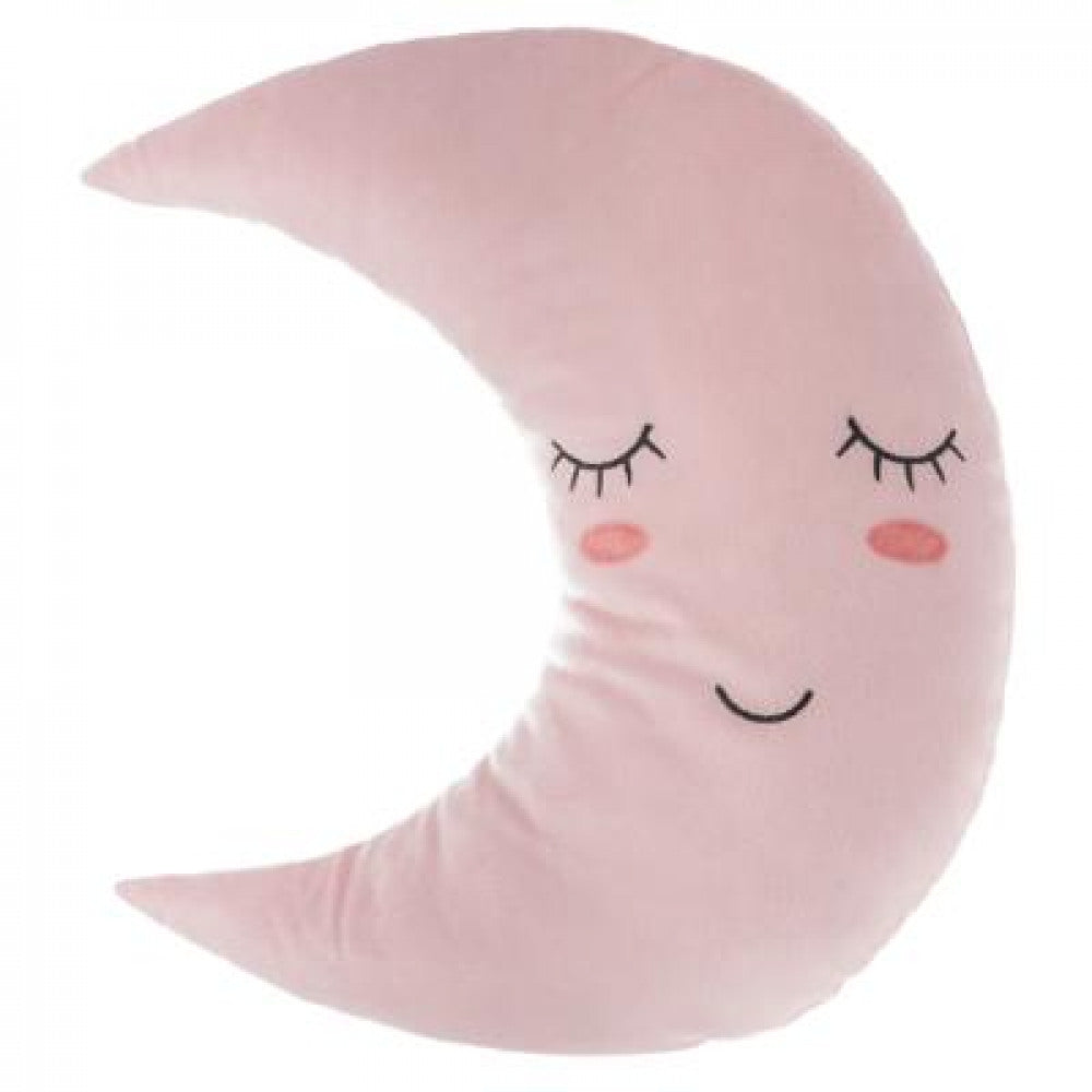 Coussin lune rose