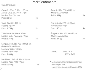 Pack Sentimental 7
